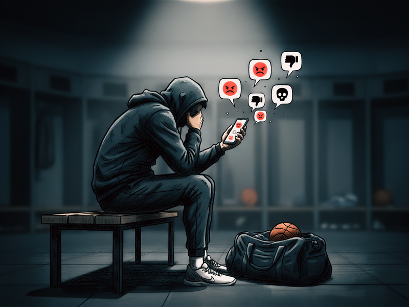 Digitale Anfeindungen im Sport: Beleidigungen und Hasskommentare erreichen Spieler längst nicht mehr nur auf dem Spielfeld, sondern direkt auf dem Smartphone.