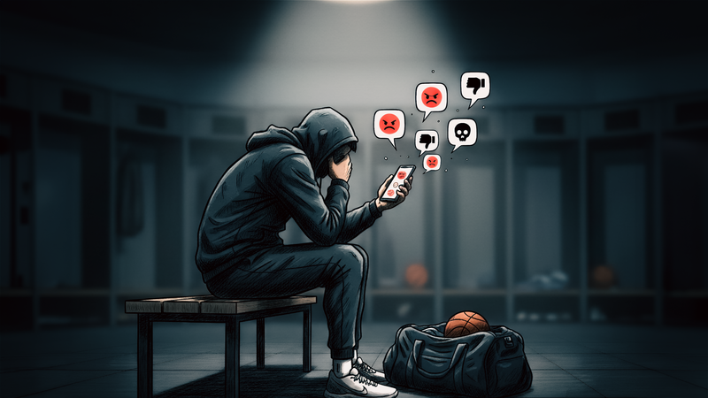 Digitale Anfeindungen im Sport: Beleidigungen und Hasskommentare erreichen Spieler l&auml;ngst nicht mehr nur auf dem Spielfeld, sondern direkt auf dem Smartphone.