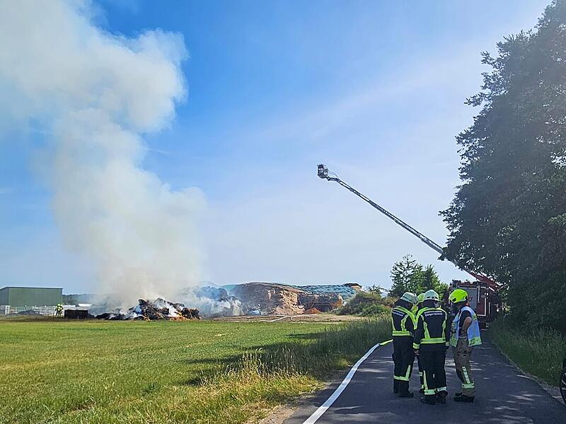 Feuer bei Biogasanlage Kairlindach Feuer bei Biogasanlage Kairlindach