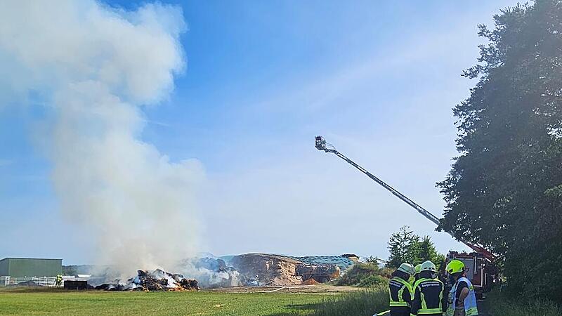 Feuer bei Biogasanlage Kairlindach Feuer bei Biogasanlage Kairlindach