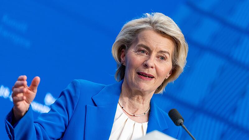 Ursula von der Leyen, Pr&auml;sidentin der EU-Kommission, stellte die Ergebnisse des EU-Gipfels vor.