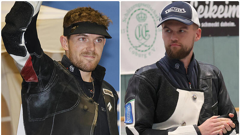 Aus SG Coburg: Sch&uuml;tzen Maximilian Dallinger (li.) und David Koenders