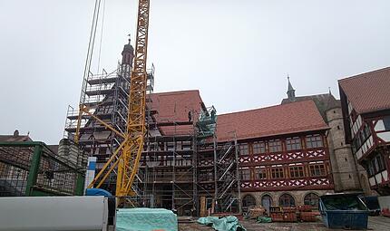 Rathaus Forchheim: P&uuml;nktlich frei zum Weihnachtsmarkt