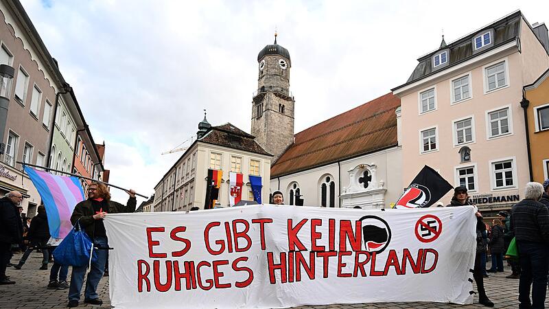 Demonstration für Demokratie und gegen AfD in Weilheim
