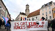 Demonstration für Demokratie und gegen AfD in Weilheim