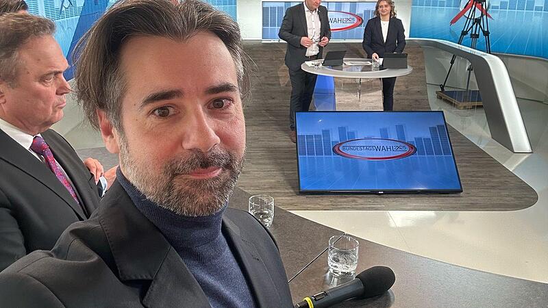 Der Forchheimer FDP-Kandidat Sebastian K&ouml;rber verbrachte den Wahlabend bei TV Oberfranken