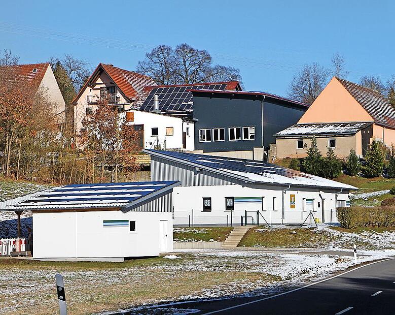 Blick auf die Verwaltungsgeb&auml;ude des Trinkwasserzweckverbandes der &bdquo;Veitensteingruppe&ldquo; in Kottendorf.