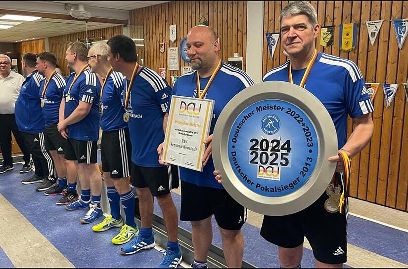 Der PSV Franken Neustadt wurde 2025 erneut deutscher DCU-Meister.