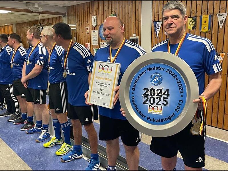 Der PSV Franken Neustadt wurde 2025 erneut deutscher DCU-Meister.