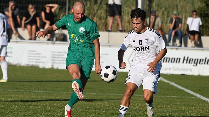 Sport Fu&szlig;ball Saison 2025 / 2026  / Totopokal 3. Qualifikationsrunde f&uuml;r Saison 25/26  //  am Freitag 04.07.2025 Spielort Sportanlage Forchheim Spielbeginn 19.00 h  SpVgg Jahn Forchheim gegen TSV Neudrossenfeld  Halbzeitergebnis 1:1 Josef Ziegler Niklas