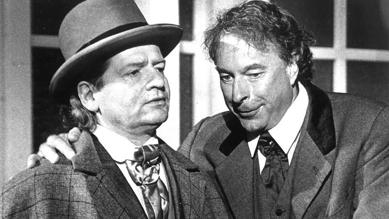 Jonas Vischer (rechts) mit Schauspielkollege Eike Domroes