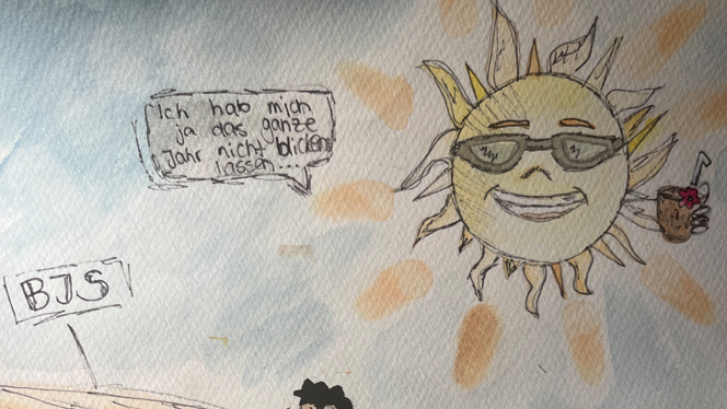 Nicht nur die Anstrengung, sondern auch die Sonne trieb den Schülern des E.T.A.-Hoffmann-Gymnasiums bei den Bundesjugendspielen den Schweiß ins Gesicht.