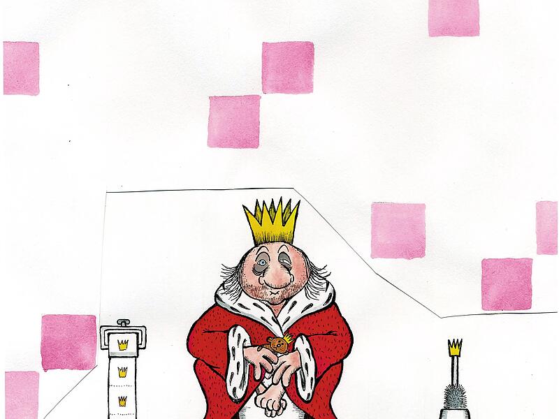 Ein Rundgang durch die Ausstellung im Erlanger Stadtmuseum am 28. Juni zeigt, mit welch unterschiedlichen Mitteln Walter Moers sein Publikum zum Lachen bringt (im Bild: der F&ouml;nig).