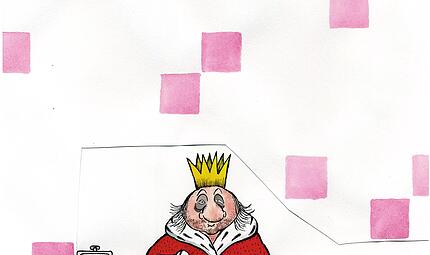 Ein Rundgang durch die Ausstellung im Erlanger Stadtmuseum am 28. Juni zeigt, mit welch unterschiedlichen Mitteln Walter Moers sein Publikum zum Lachen bringt (im Bild: der F&ouml;nig).