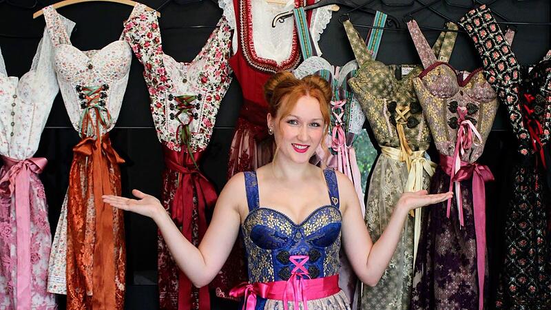Bei so vielen Dirndln f&auml;llt es Xenia Pettke nicht immer leicht, ihr Dirndl des (Bierfest-)Tages auszuw&auml;hlen.