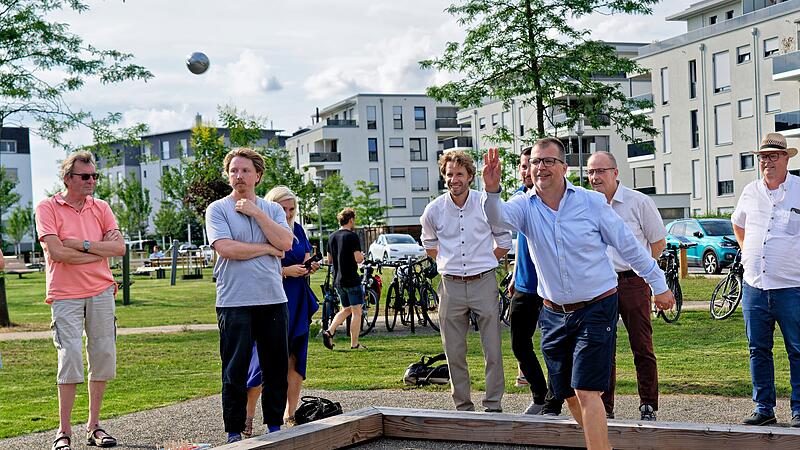 Christian Lange: Der CSU-Stadtrat trat beim Boule im OB-Team von Sebastian Niedermaier an.