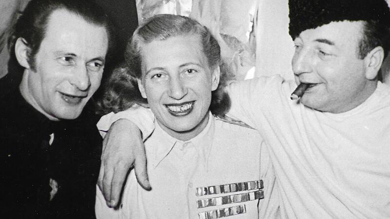 Baron von Nettelbladt, Annemarie Merten und Cleff d. J. (von links)