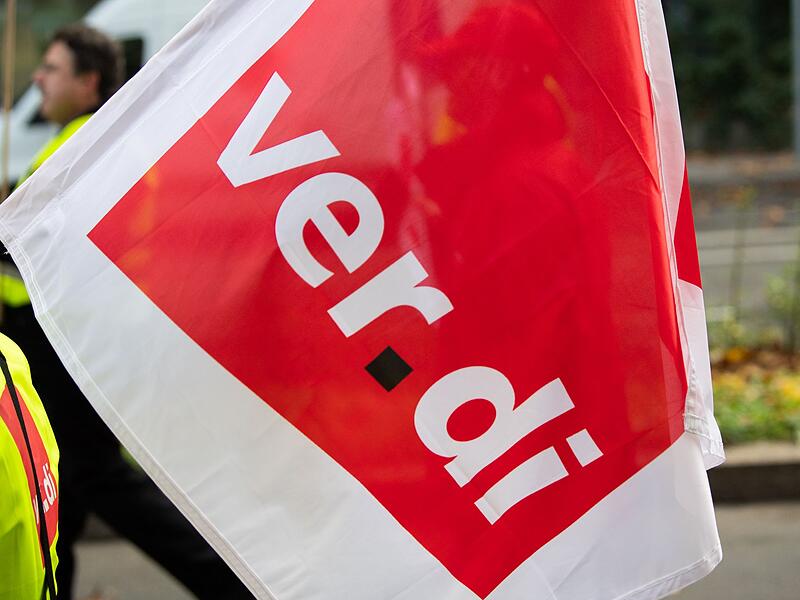 Fahne der Gewerkschaft Verdi Fahne der Gewerkschaft Verdi
