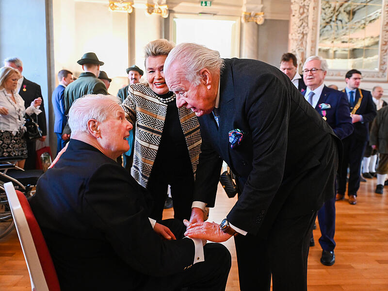 Gro&szlig;er Empfang in Coburg: Mehr als 200 geladene G&auml;ste gratulierten Andreas Prinz von Sachsen-Coburg und Gotha zum 80. Geburtstag.