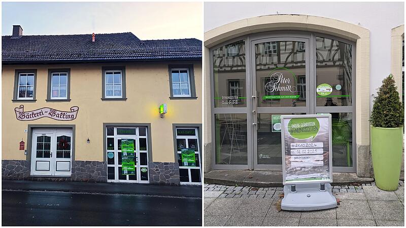 Die Bäckerei Filialen in Steinach (r.) und Münnerstadt Innenstadt. Die Bäckerei Filialen in Steinach (r.) und Münnerstadt Innenstadt.