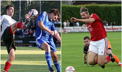 Ein Platz in der Kreisklasse noch frei: Um diesen streiten sich am Sonntag die TSG 05 Bamberg um Felix Schmoll (l., in Wei&szlig;) und der DJK-SV Sambach um  Finn Sundhaus (r.)