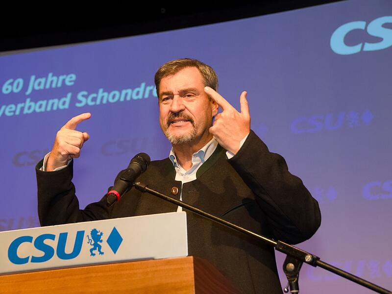 Feier 60 Jahre CSU Schondra mit Ministerpräsident Markus Söder