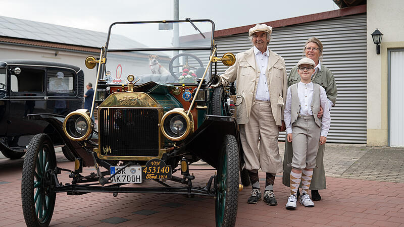 Der Ford von Alfred Kandler ist das älteste Modell der 18 Unikate, die am Samstag, 3. Mai 2025, bei der Oldtimer-Ausfahrt teilnahmen.