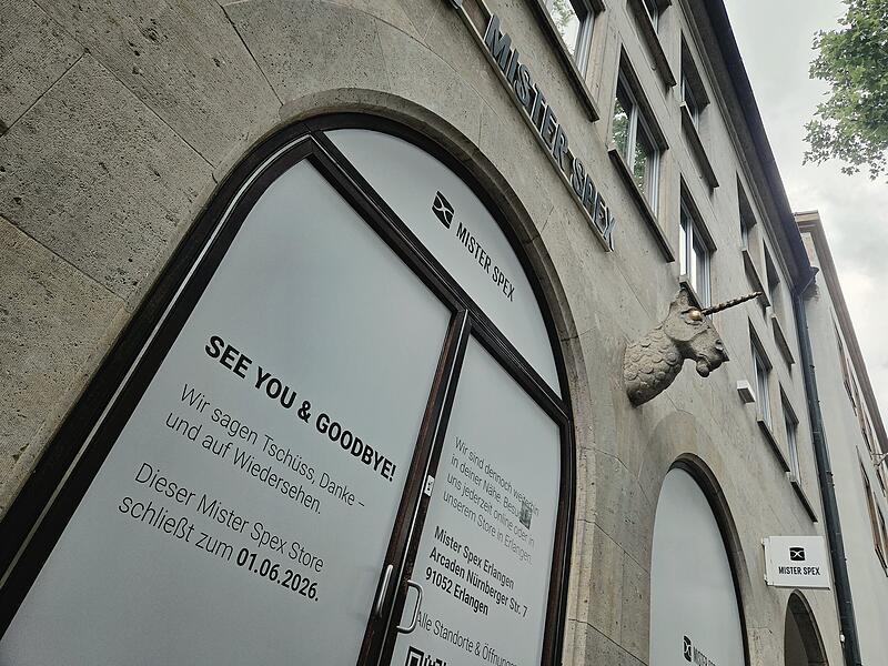 &bdquo;Tsch&uuml;ss, Danke und auf Wiedersehen&ldquo;: Die Mister Spex-Filiale am Gabelmann in Bamberg ist seit Ende Mai 2026 Geschichte.