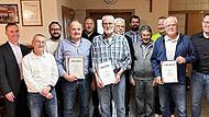 Vorstand und Geehrte beim Liederkranz Beuerfeld. Vorstand und Geehrte beim Liederkranz Beuerfeld.
