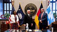 Bayerns Ministerpr&auml;sident S&ouml;der in den USA