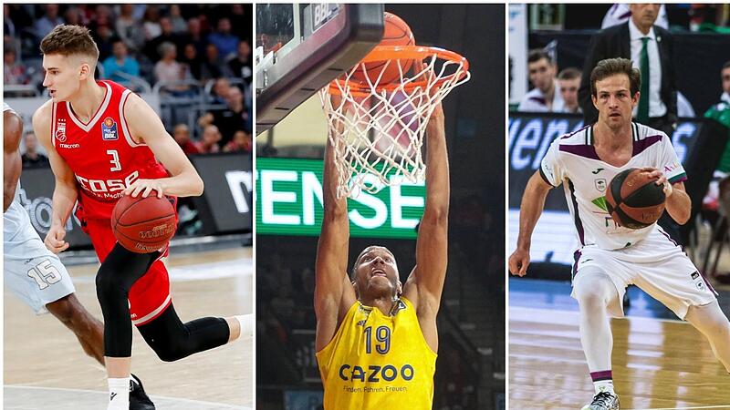 Henri Drell (l.), Louis Olinde (M.) und Frankie Ferrari stellten sich bei der NBA-Summer-League in Las Vegas ins Schaufenster.