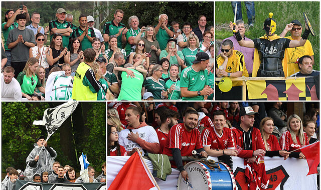 In den Kreisligen der Relegation ist so einiges los: Welcher Kreisligist hat im bisherigen Saisonverlauf am meisten Zuschauer? Der SC Heiligenstadt (oben links), der TSV Oberlauter (oben rechts), der FC Burgkunstadt (links unten) und der SC Trossenfurt-Tretzendorf mischen oben mit. In den Kreisligen der Relegation ist so einiges los: Welcher Kreisligist hat im bisherigen Saisonverlauf am meisten Zuschauer? Der SC Heiligenstadt (oben links), der TSV Oberlauter (oben rechts), der FC Burgkunstadt (links unten) und der SC Trossenfurt-Tretzendorf mischen oben mit.