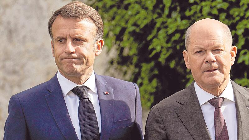 Bundeskanzler Olaf Scholz und Emmanuel Macron: Um die deutsch-franz&ouml;sische Freundschaft war es schon deutlich besser bestellt.