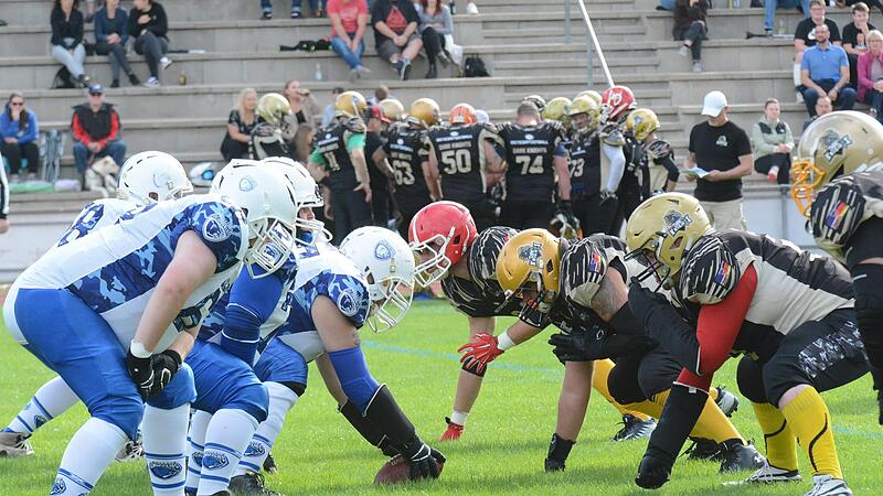 Liga-Football-Spiele wird es in M&uuml;nnerstadt vorerst nicht mehr geben, so wie hier gegen die Ansbach Grizzlies in der vergangenen Saison. Das Team musste kurz vor dem Start der Landesliga-Saison zur&uuml;ckgezogen werden.