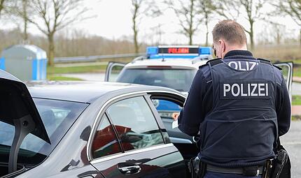 Festgefahren an der B303 bei Ebersdorf bei Coburg