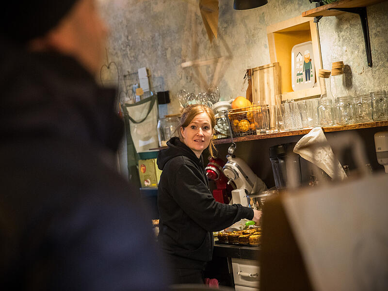In der Oberen Sandstra&szlig;e in Bamberg bietet das Caf&eacute; Marle von Anna-Lena Hundt glutenfreie Getr&auml;nke und Speisen.