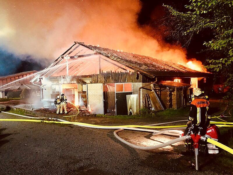Brand pferdestall Cottenburg