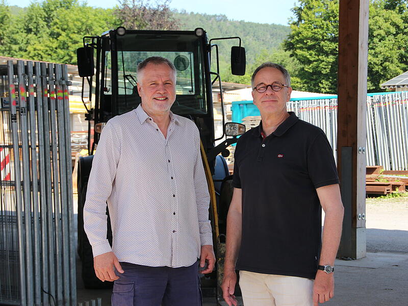Patrick Bindrum (links) und Klaus Hayer leiten gemeinsam die Firma Bindrum mit Sitz in Westheim.