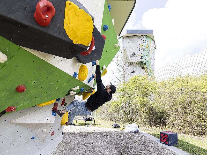 Besch&auml;ftigte k&ouml;nnen auf dem Adidas Campus auch Boulder- und Kletteranlagen nutzen.