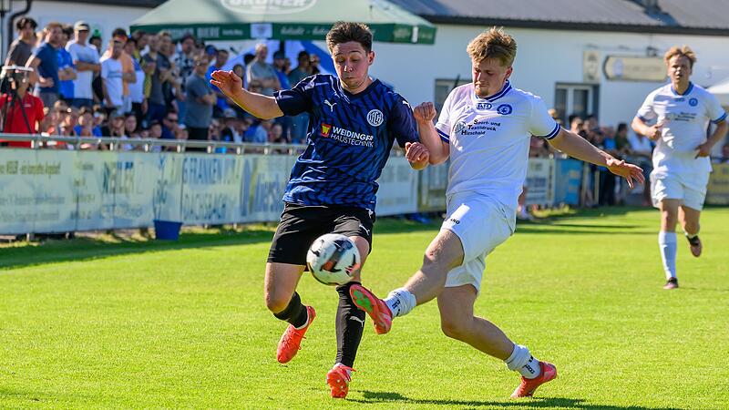 Maximilian Hafenbrädl (l.) vom FCH behauptet sich gegen Hirschaids Matthäus Schröbel. Maximilian Hafenbrädl (l.) vom FCH behauptet sich gegen Hirschaids Matthäus Schröbel.