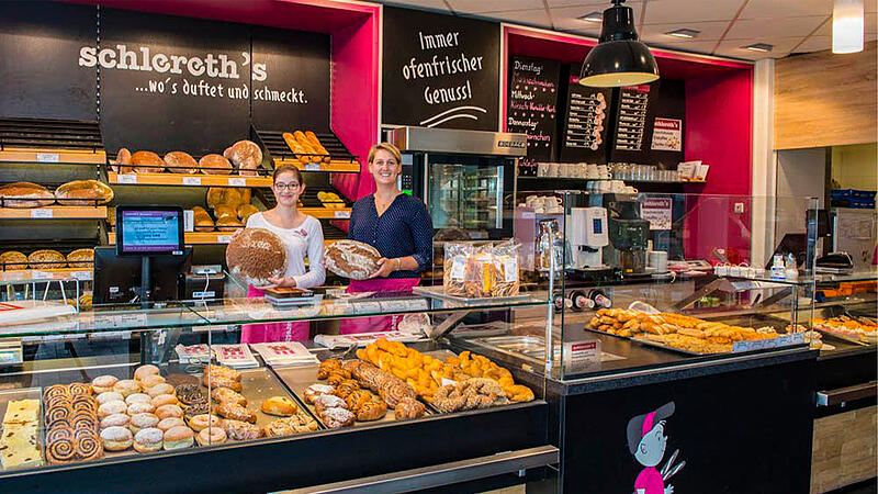 Ein Foto aus besseren Zeiten in der Bäckerei Schlereth