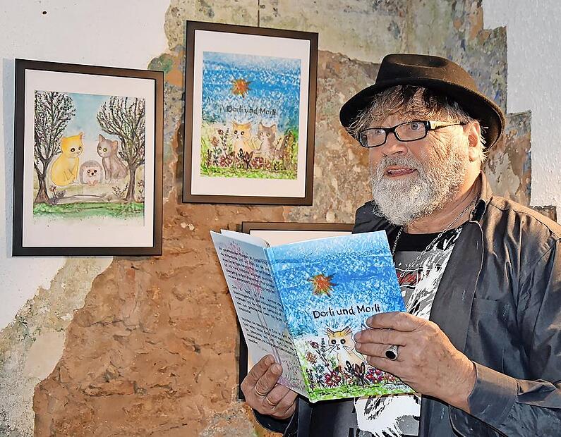 Der Westheimer K&uuml;nstler Hannes Betz hat mit &bdquo;Dorli und Morli&ldquo; sein erstes Kinderbilderbuch geschrieben und selbst illustriert.