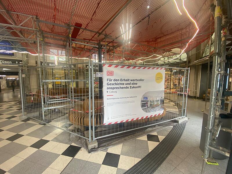 Bahnhof Coburg EingangshalleNeues Pflegeheim wird eröffnet Bahnhof Coburg EingangshalleNeues Pflegeheim wird eröffnet