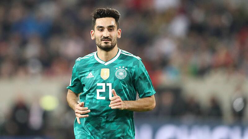 Klassisches Gr&uuml;n brachte kein Gl&uuml;ck: Das DFB-Ausw&auml;rtstrikot f&uuml;r die WM 2018, hier getragen von Ilkay G&uuml;ndogan.