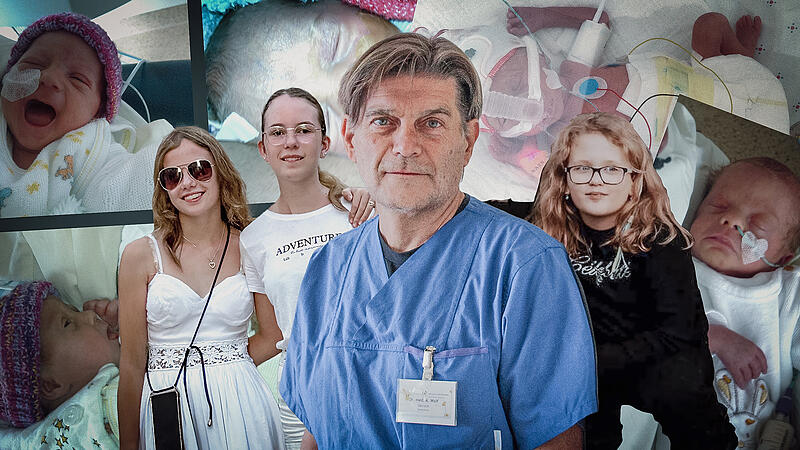 30 Jahre hat Dr. Alfons Wolf am Bamberger Klinikum Frühchen ins Leben begleitet. Drei von ihnen sind Nele, Luisa und Rebecca.