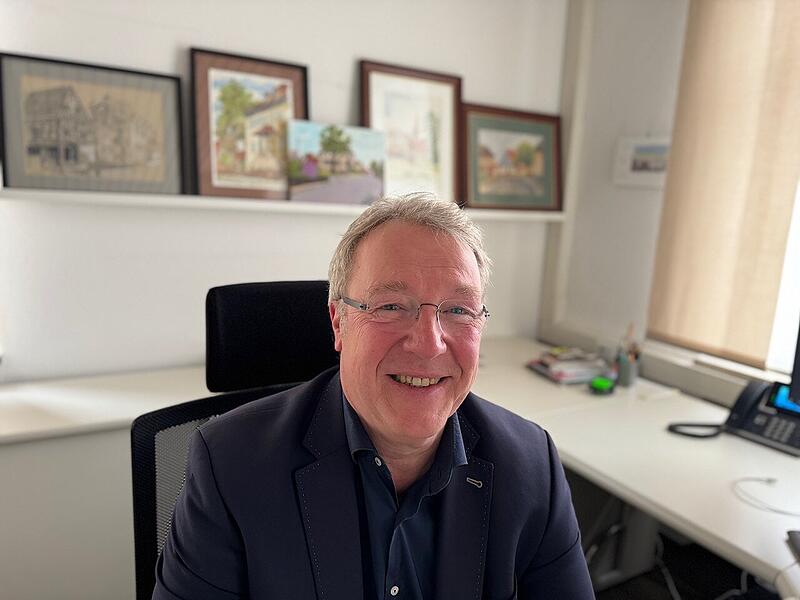 Klaus Schumann, scheidender erster B&uuml;rgermeister der Gemeinde Aurachtal.