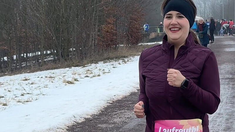 Joggen mit Ricarda Lang von den Gr&uuml;nen in Bayreuth