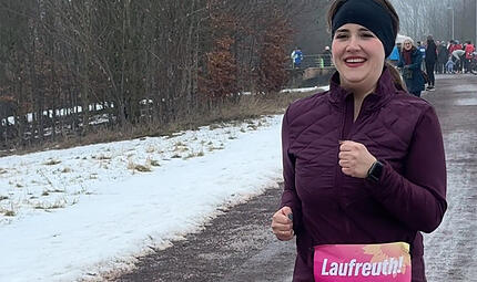 Joggen mit Ricarda Lang von den Gr&uuml;nen in Bayreuth