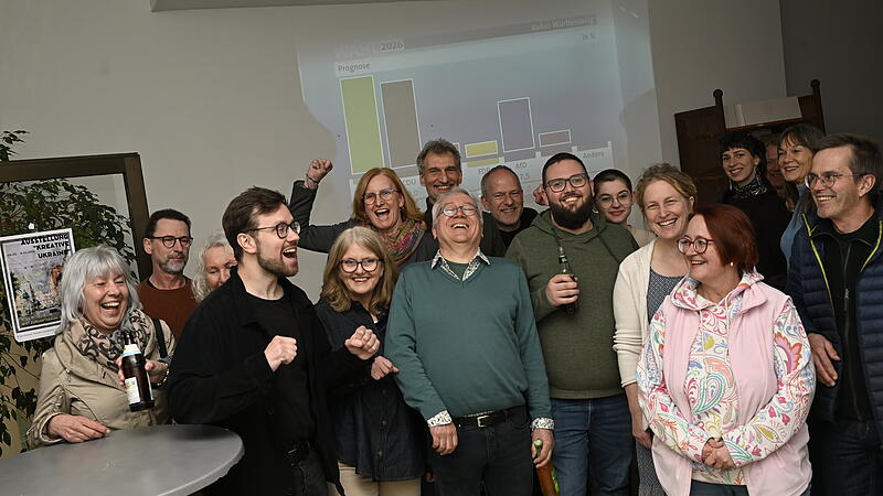 Coburger Wahlnacht in Bildern