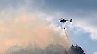Brand im Bergwald in den Chiemgauer Alpen Brand im Bergwald in den Chiemgauer Alpen